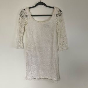 White lace dress